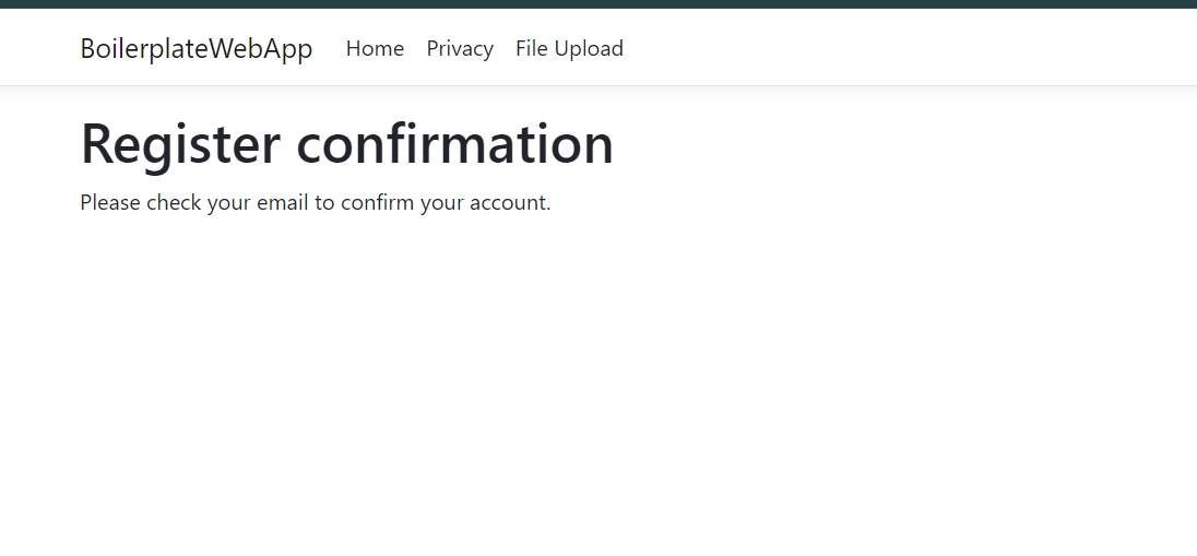 Register Confirmation